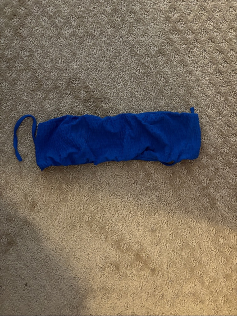 Kids Blue Ribbed Swim Bottoms